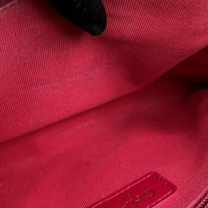 シャネル チェーンショルダーバッグ マトラッセ ココマーク ロゴプレート キャビアスキン AS2764 黒