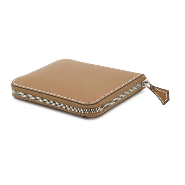 エルメス コインケース アザップコンパクト シルクイン ゴールド/シルバー金具 エプソン W刻印