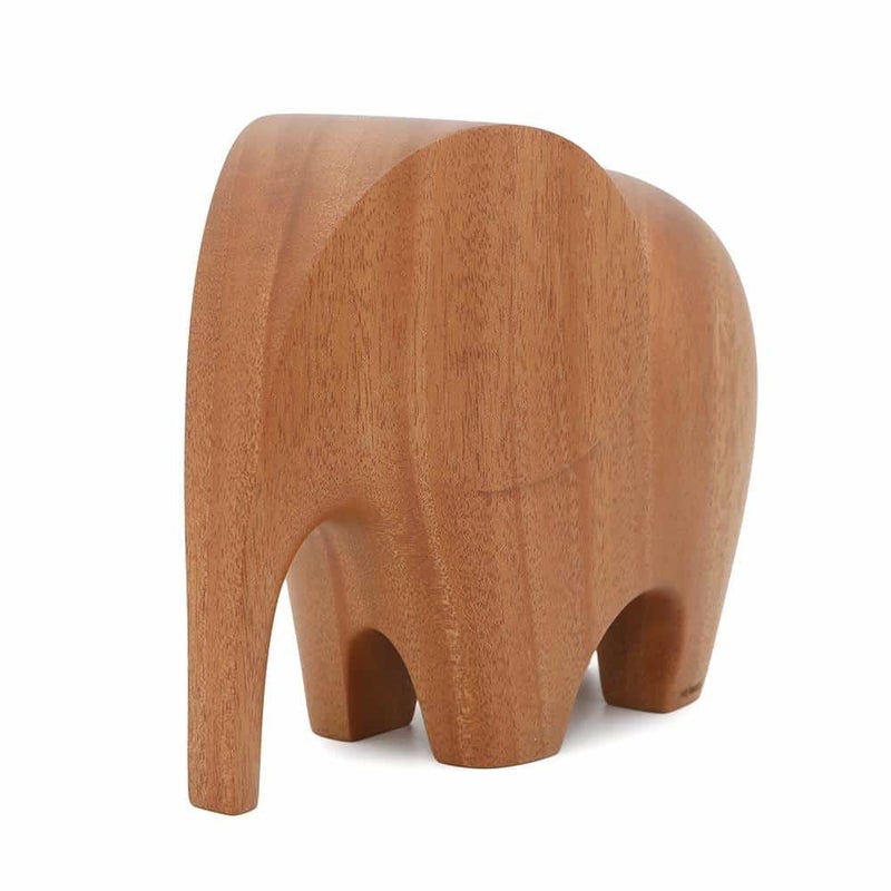 エルメス ペーパー ウェイト ラオ ナチュラル マホガニー HERMES ぞう