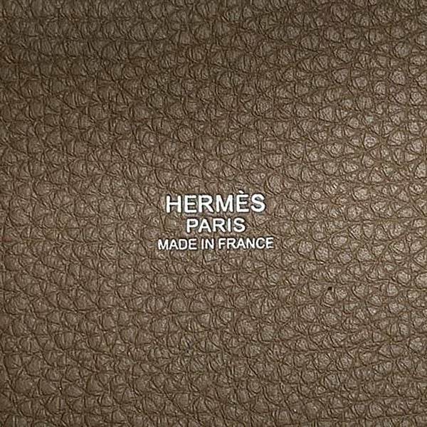 エルメス ハンドバッグ ピコタンロックPM エトゥープ/シルバー金具 トリヨンクレマンス K刻印