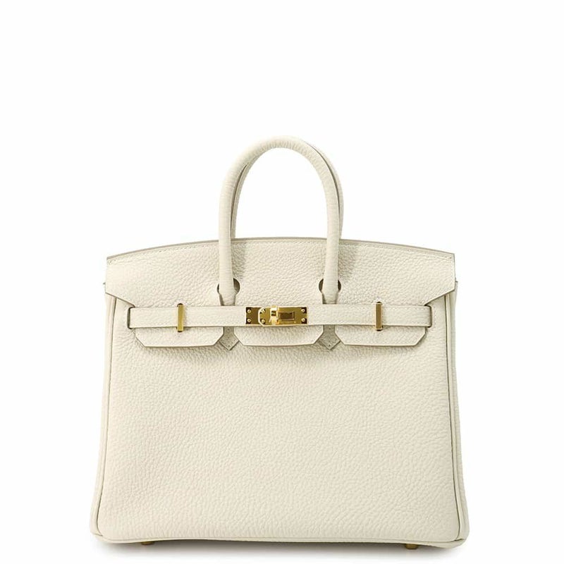 エルメス バーキン25 クレ/ゴールド金具 トゴ K刻印 HERMES Birkin ハンドバッグ