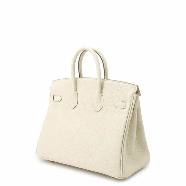 エルメス バーキン25 クレ/ゴールド金具 トゴ K刻印 HERMES Birkin ハンドバッグ