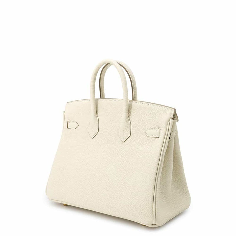 エルメス バーキン25 クレ/ゴールド金具 トゴ K刻印 HERMES Birkin ハンドバッグ