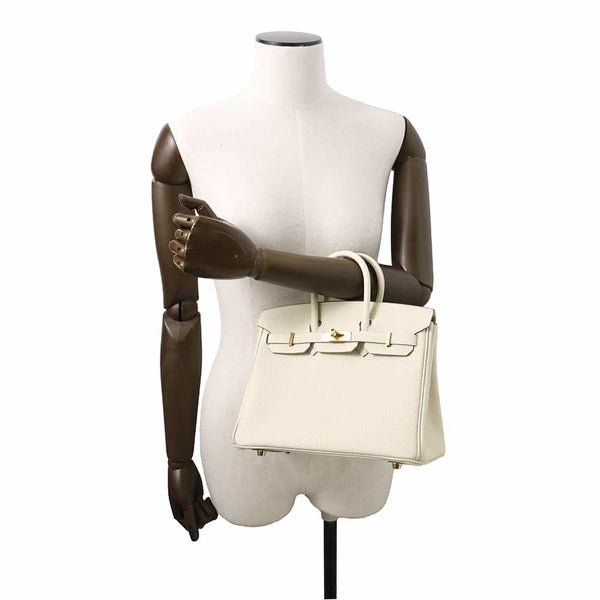 エルメス バーキン25 クレ/ゴールド金具 トゴ K刻印 HERMES Birkin ハンドバッグ