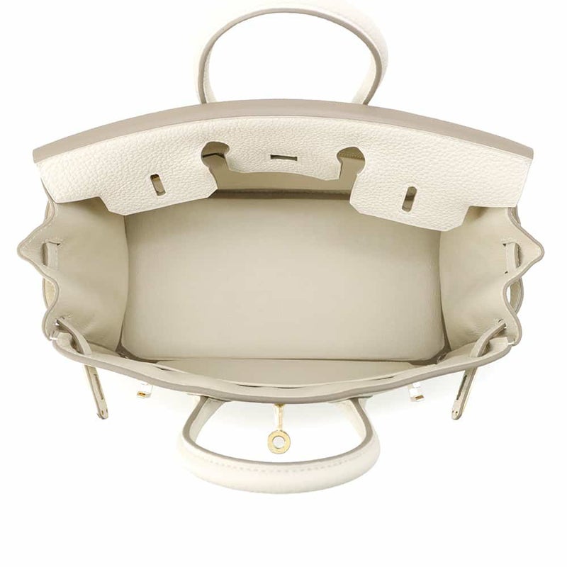 エルメス バーキン25 クレ/ゴールド金具 トゴ K刻印 HERMES Birkin ハンドバッグ