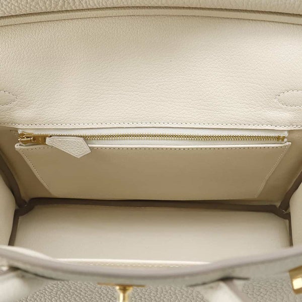 エルメス バーキン25 クレ/ゴールド金具 トゴ K刻印 HERMES Birkin ハンドバッグ