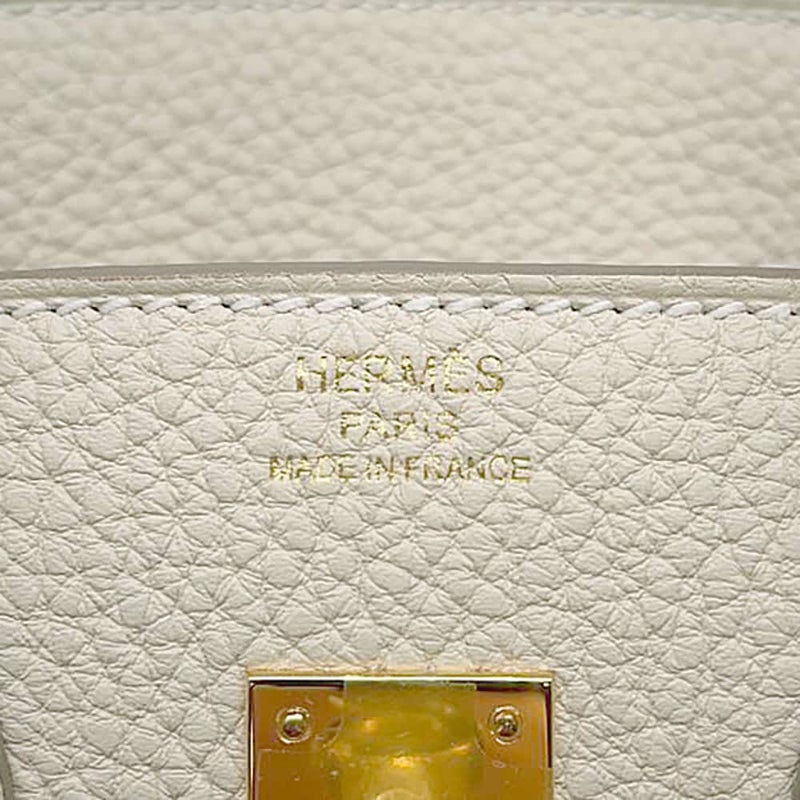 エルメス バーキン25 クレ/ゴールド金具 トゴ K刻印 HERMES Birkin ハンドバッグ