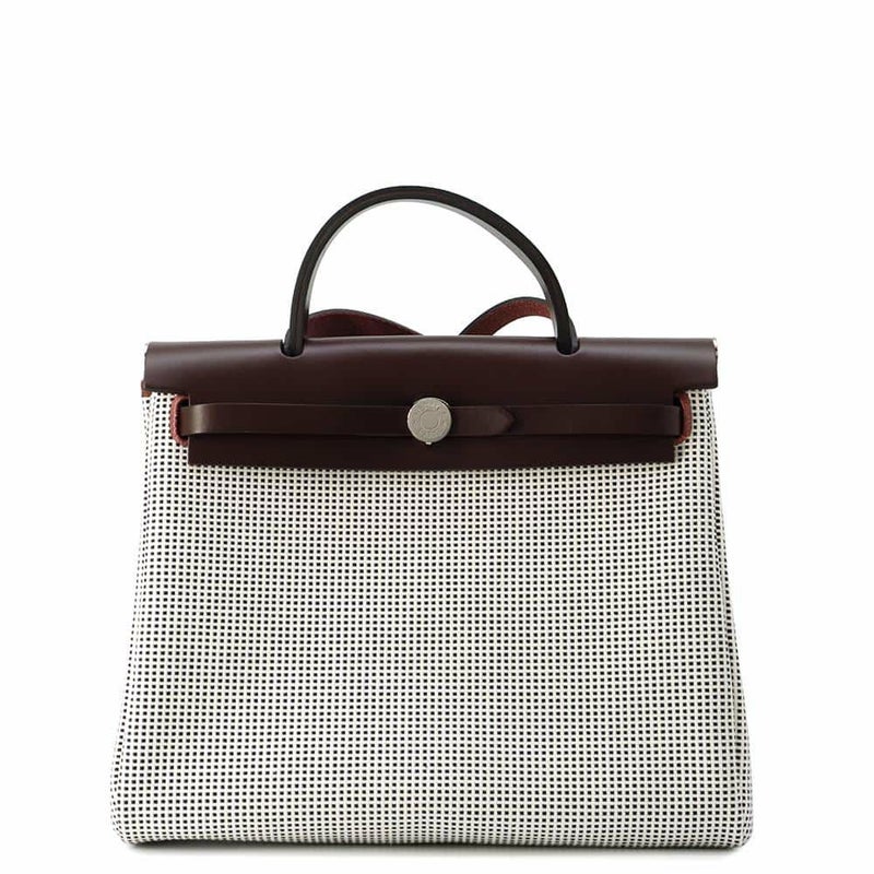 エルメス エールバッグジップPM ルトゥルネ ルージュセリエ/ブラック/シルバー金具 トワルキャドリーユ/ヴァッシュハンター W刻印