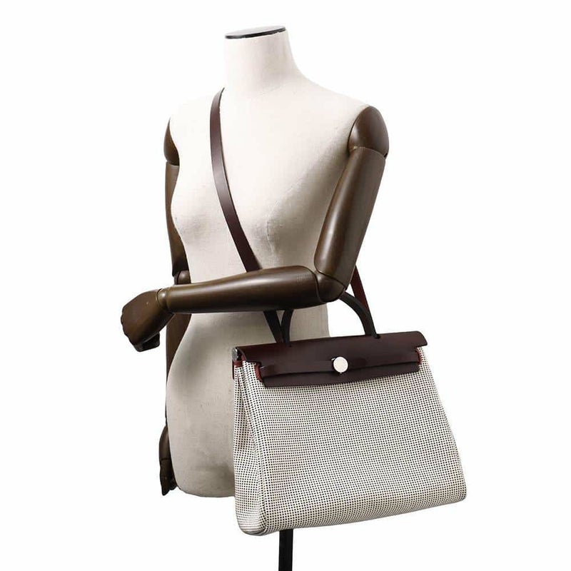 エルメス エールバッグジップPM ルトゥルネ ルージュセリエ/ブラック/シルバー金具 トワルキャドリーユ/ヴァッシュハンター W刻印