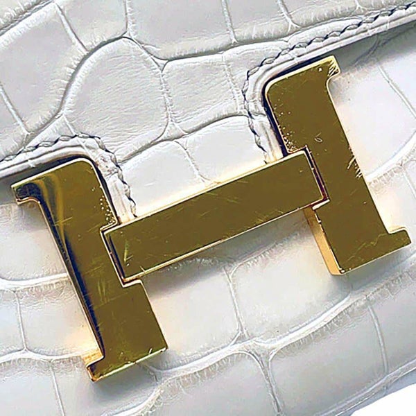 エルメス 長財布 コンスタンス トゥーゴー ロング ベトン/ゴールド金具 アリゲーターマット U刻印