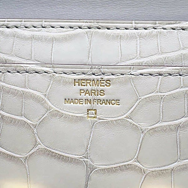 エルメス 長財布 コンスタンス トゥーゴー ロング ベトン/ゴールド金具 アリゲーターマット U刻印