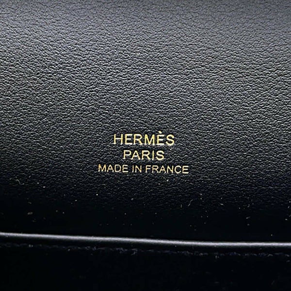 エルメス ハンドバッグ ポシェットケリー ブラック/ゴールド金具 スイフト HERMES W刻印 黒