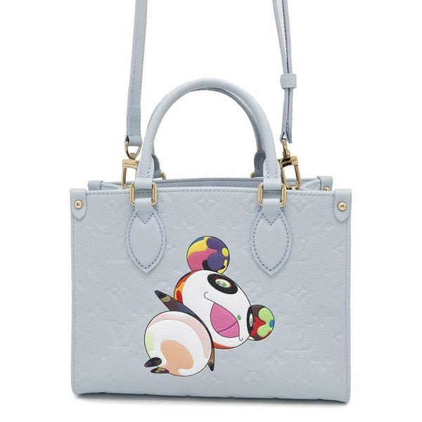 ルイヴィトン ハンドバッグ モノグラム・アンプラント LV × TM オンザゴーPM M13836 2wayショルダーバッグ 村上隆 パンダ