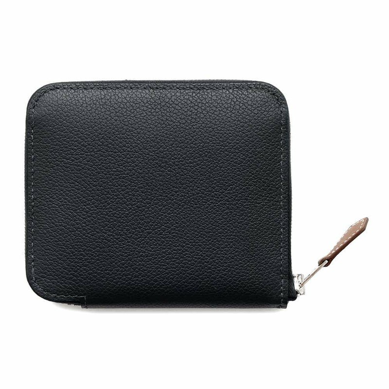 エルメス コインケース アザップコンパクト シルクイン キャバン/シルバー金具 エバーカラー W刻印