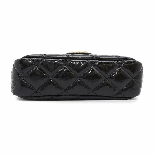 シャネル チェーンショルダーバッグ マトラッセ ココマーク ホーボー カーフスキン AS4323 CHANEL バッグ 黒