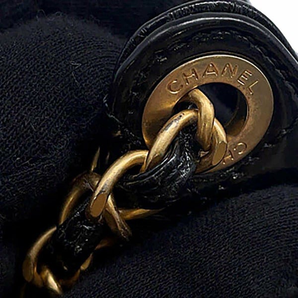 シャネル チェーンショルダーバッグ マトラッセ ココマーク ホーボー カーフスキン AS4323 CHANEL バッグ 黒