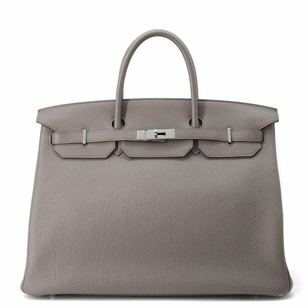 エルメス バーキン40 エタン/シルバー金具 トゴ T刻印 HERMES Birkin ハンドバッグ