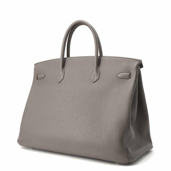 エルメス バーキン40 エタン/シルバー金具 トゴ T刻印 HERMES Birkin ハンドバッグ