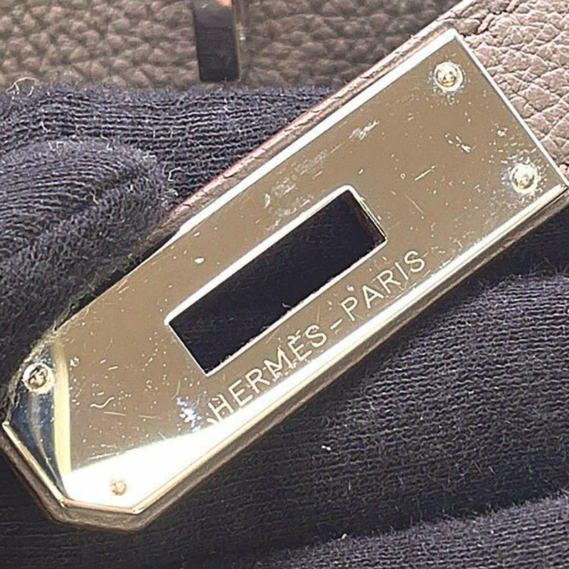 エルメス バーキン40 エタン/シルバー金具 トゴ T刻印 HERMES Birkin ハンドバッグ