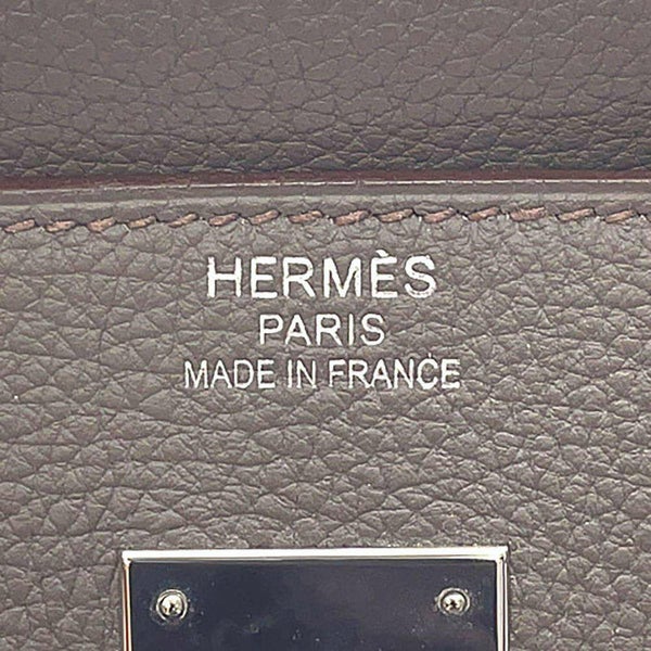 エルメス バーキン40 エタン/シルバー金具 トゴ T刻印 HERMES Birkin ハンドバッグ