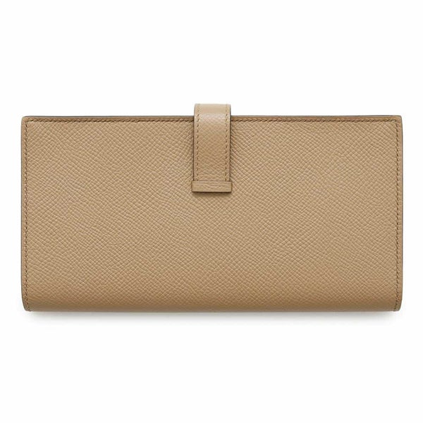 エルメス 長財布 ベアンスフレ ヴェルソ チャイ/モーヴシルベストル/シルバー金具 エプソン U刻印