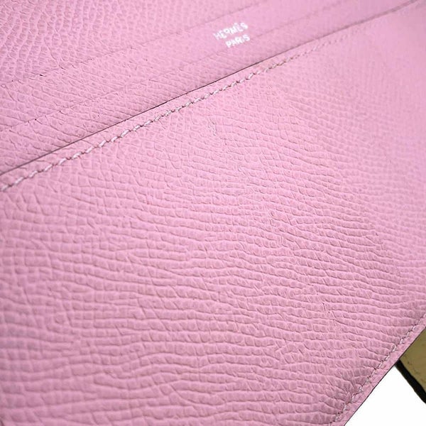 エルメス 長財布 ベアンスフレ ヴェルソ チャイ/モーヴシルベストル/シルバー金具 エプソン U刻印