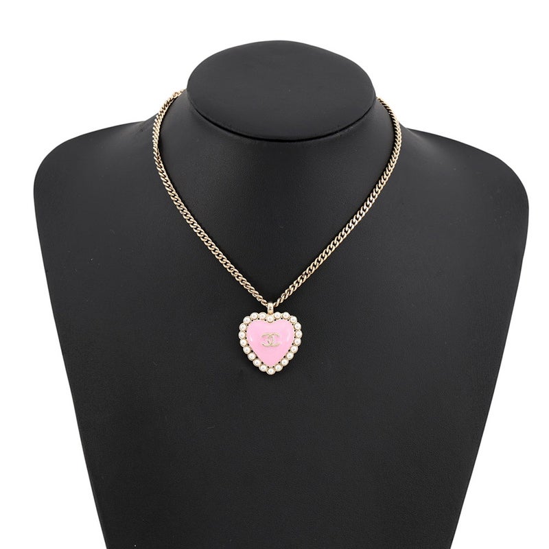シャネル ネックレス ココマーク ハート フェイクパール B25B ABG221 CHANEL アクセサリー
