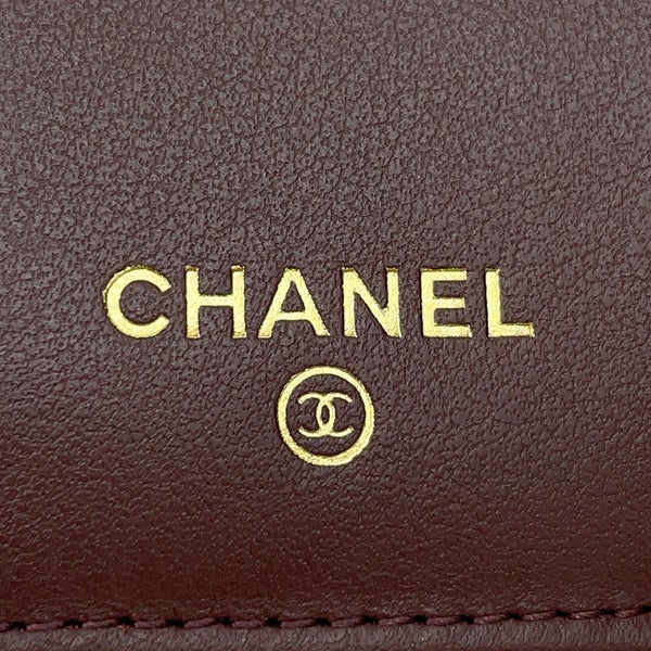 シャネル 三つ折り財布 マトラッセ ココマーク クラシック スモール フラップ ウォレット キャビアスキン AP0230 CHANEL 財布 黒