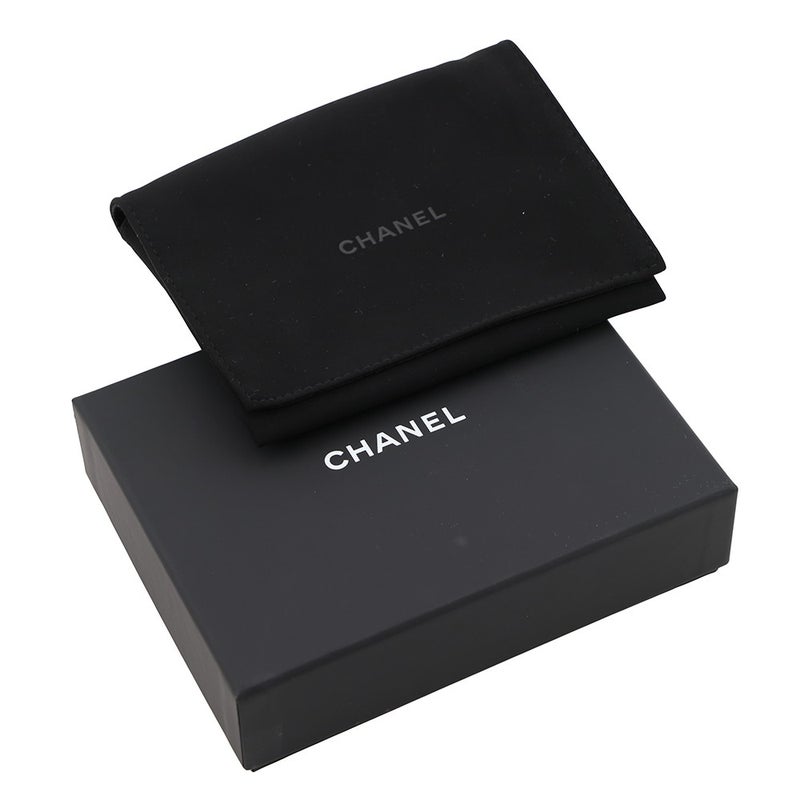 シャネル 三つ折り財布 マトラッセ ココマーク クラシック スモール フラップ ウォレット キャビアスキン AP0230 CHANEL 財布 黒