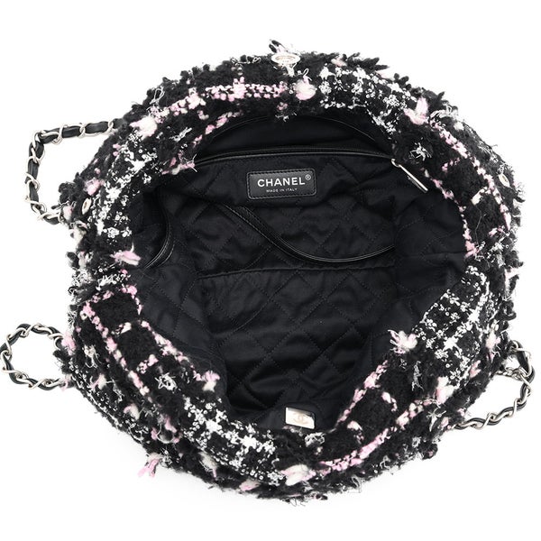 シャネル チェーンショルダーバッグ CHANEL22 スモール カーフスキン AS3260 CHANEL ポーチ付き 黒 白