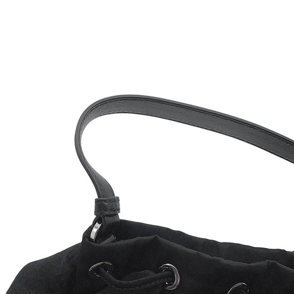 プラダ ハンドバッグ Re-Nylon ビーズ 巾着 ナイロン 1BE067 PRADA 2wayショルダーバッグ 黒