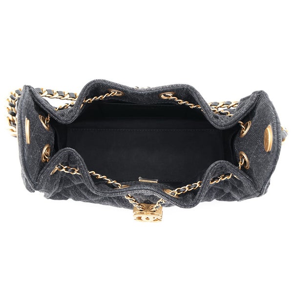 シャネル チェーンショルダーバッグ CHANEL25 ミニ ココマーク ワンショルダー デニム AS5631 CHANEL 黒