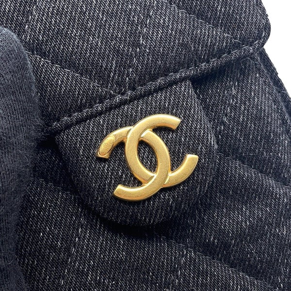 シャネル チェーンショルダーバッグ CHANEL25 ミニ ココマーク ワンショルダー デニム AS5631 CHANEL 黒