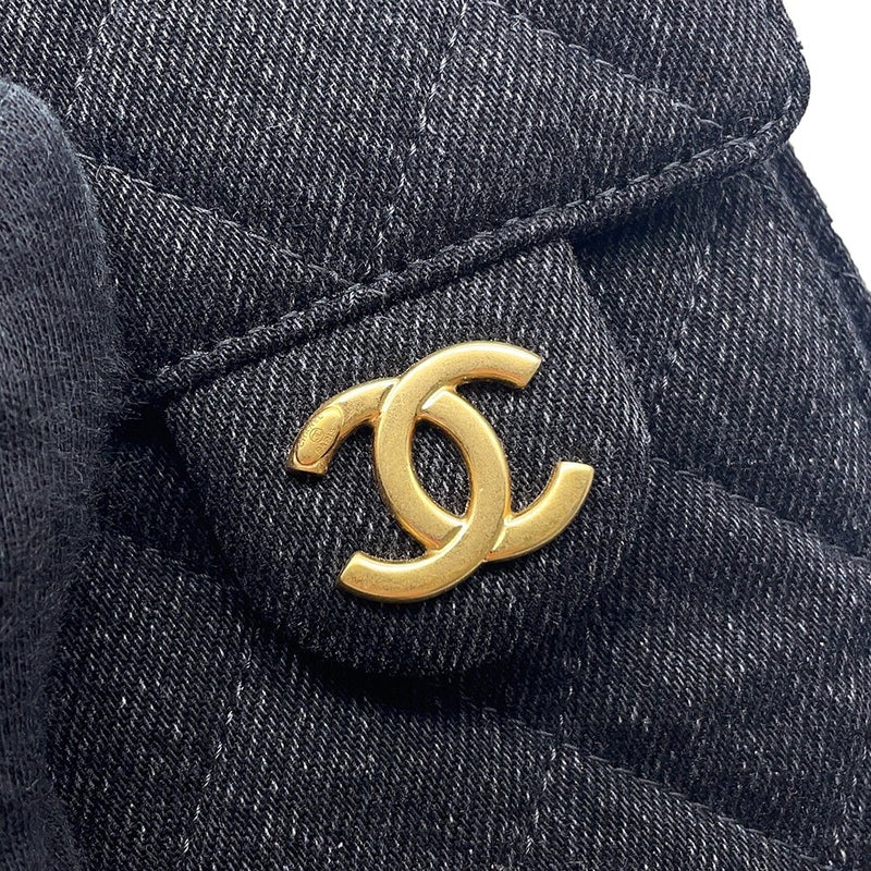 シャネル チェーンショルダーバッグ CHANEL25 ミニ ココマーク ワンショルダー デニム AS5631 CHANEL 黒