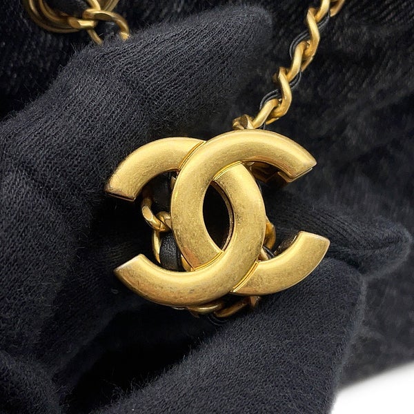 シャネル チェーンショルダーバッグ CHANEL25 ミニ ココマーク ワンショルダー デニム AS5631 CHANEL 黒