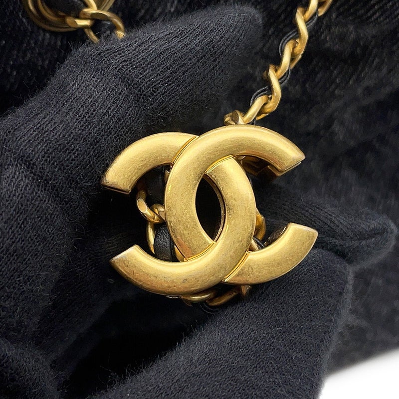 シャネル チェーンショルダーバッグ CHANEL25 ミニ ココマーク ワンショルダー デニム AS5631 CHANEL 黒