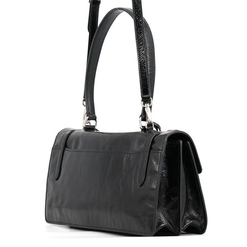 プラダ ハンドバッグ ロゴ レザー 1BN026 PRADA 2wayショルダーバッグ 黒