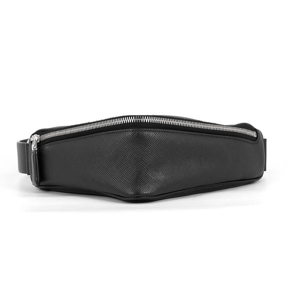 プラダ ショルダーバッグ トライアングル ロゴ サフィアーノレザー 2VL039 PRADA ボディバッグ  黒