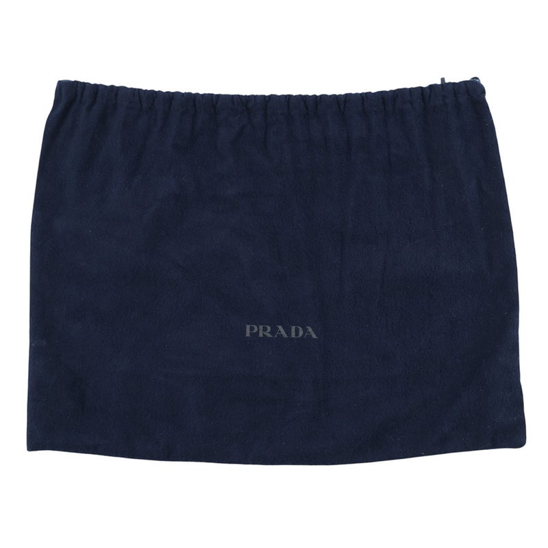 プラダ ショルダーバッグ トライアングル ロゴ サフィアーノレザー 2VL039 PRADA ボディバッグ  黒