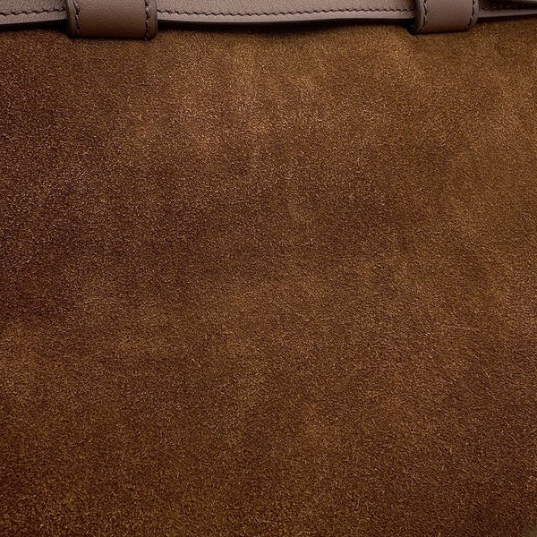 プラダ ハンドバッグ バックル ミディアム ロゴ スエード 1BA434 PRADA 2wayショルダーバッグ