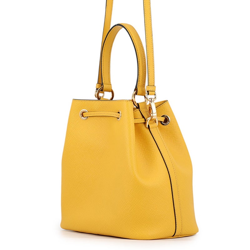 プラダ ハンドバッグ トライアングルロゴ 巾着 サフィアーノ レザー 1BE032 PRADA ２wayショルダー