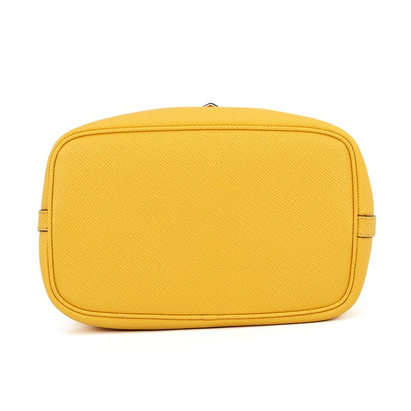 プラダ ハンドバッグ トライアングルロゴ 巾着 サフィアーノ レザー 1BE032 PRADA ２wayショルダー