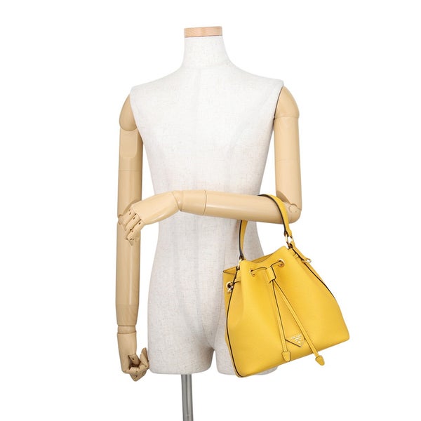 プラダ ハンドバッグ トライアングルロゴ 巾着 サフィアーノ レザー 1BE032 PRADA ２wayショルダー