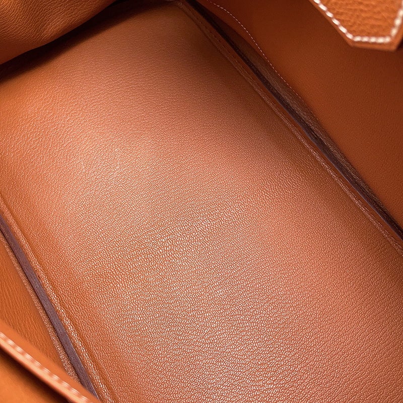 エルメス バーキン35 ゴールド/ゴールド金具 クシュベル □H刻印 HERMES Birkin ハンドバッグ