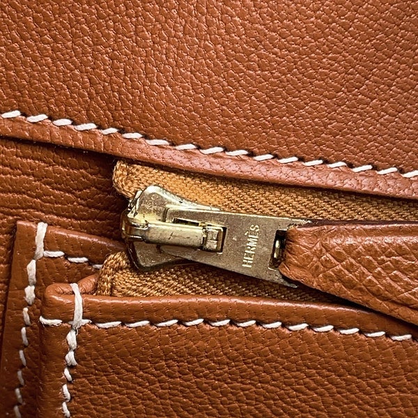 エルメス バーキン35 ゴールド/ゴールド金具 クシュベル □H刻印 HERMES Birkin ハンドバッグ