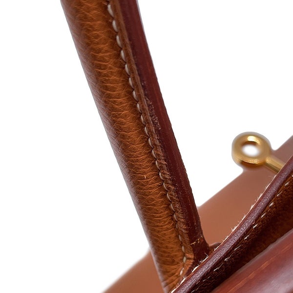 エルメス バーキン35 ゴールド/ゴールド金具 クシュベル □H刻印 HERMES Birkin ハンドバッグ