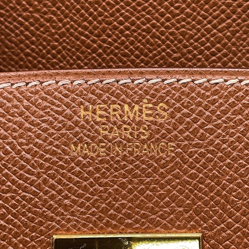 エルメス バーキン35 ゴールド/ゴールド金具 クシュベル □H刻印 HERMES Birkin ハンドバッグ