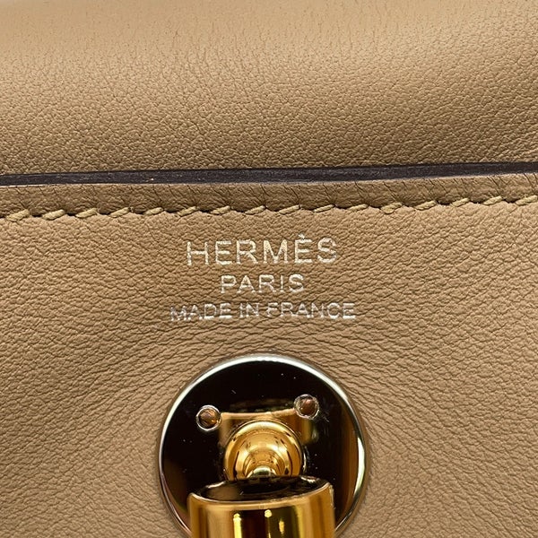 エルメス ハンドバッグ リンディ ミニ プシエール/エレクトラム金具 スイフト K刻印 HERMES バッグ 2wayショルダーバッグ