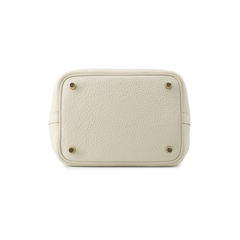 エルメス ハンドバッグ ピコタンロックPM クレ/ゴールド金具 トリヨンクレマンス G刻印 HERMES トートバッグ