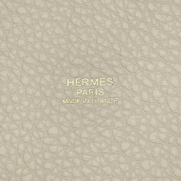 エルメス ハンドバッグ ピコタンロックPM クレ/ゴールド金具 トリヨンクレマンス G刻印 HERMES トートバッグ